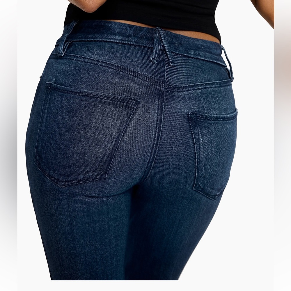 Good American Dark Blue Flare Jeans - Picture 5 of 5